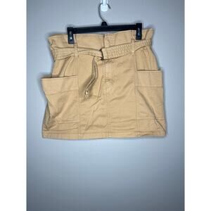 Wild Fable Khaki High Rise Belted Grunge Womens Cargo Skirt Size Large